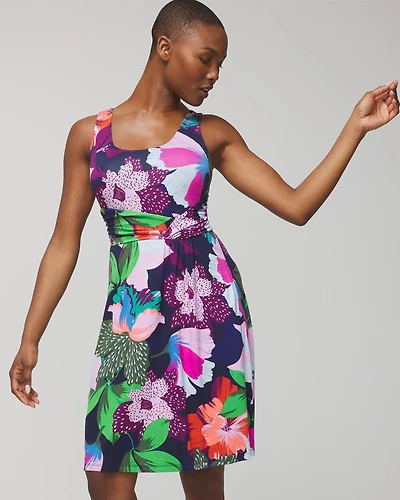 Draped Empire Short Bra Dress