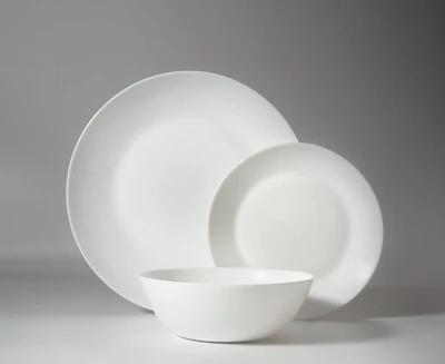 Ensemble de vaisselle Aura 12 pièces en opaline