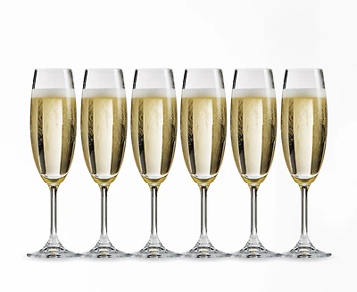 Loft Champagne Flutes, Set of 6