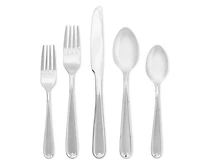 Ensemble de couverts Hampton au fini miroir, 20 morceaux