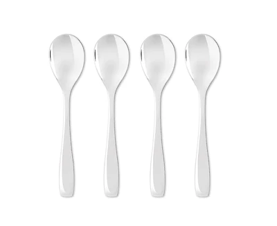 Fjord Mirror Round Teaspoon Set, Set of 4
