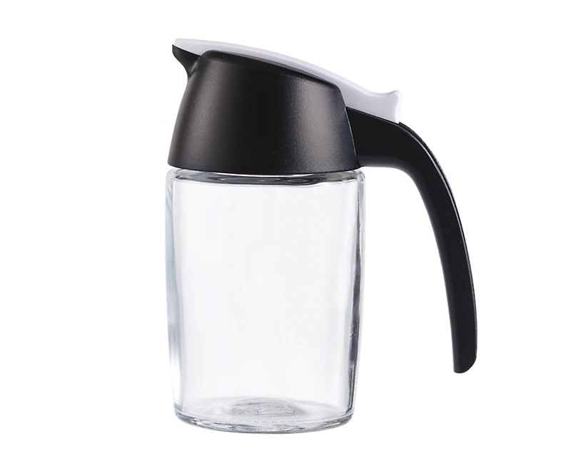 Pot à miel et à sirop avec bec verseur, noir