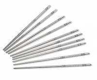 GREY MOSAIC-S/5 S/S CHOPSTICKS