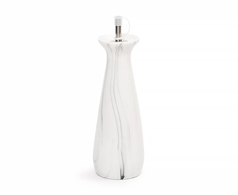 Oil and Vinegar Bottle, Marbled Grey