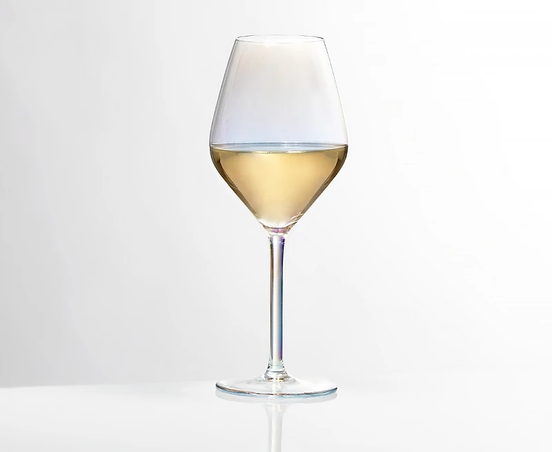 Rainbow White Wine Glass