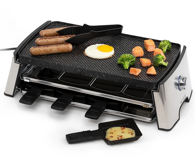 Ensemble à raclette réversible pour 8 personnes Ricardo