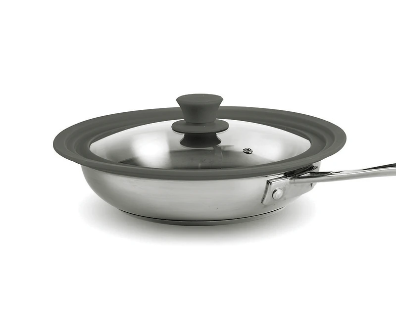 Couvercle tout usage en verre thinkkitchen, gris