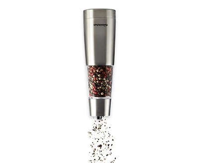 thinkkitchen Electric Salt or Pepper Mill, Silver