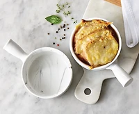 Marbled Onion Soup Bowls with Handle, Set of 2