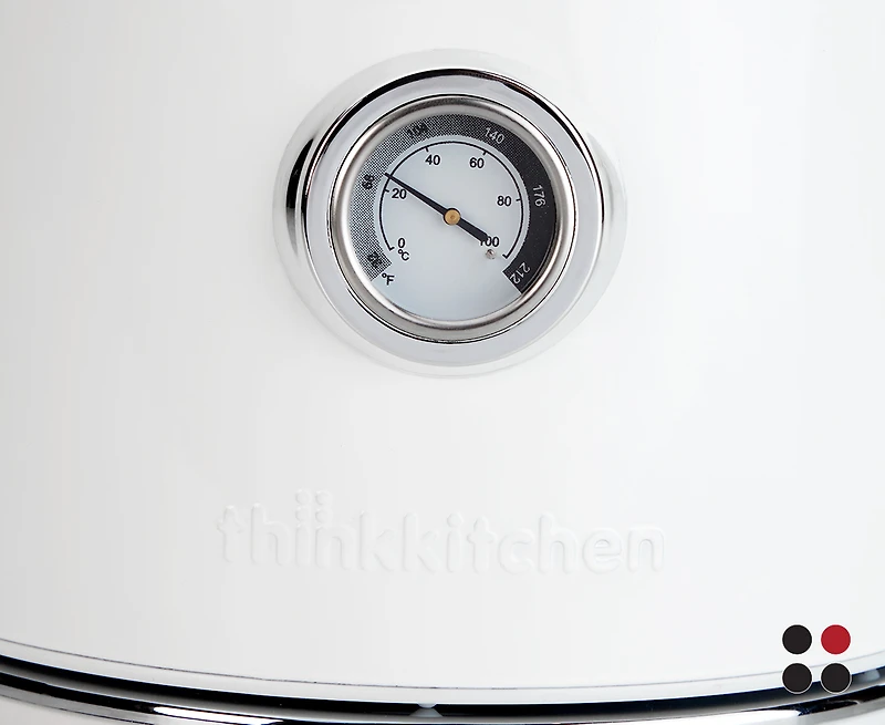 Bouilloire électrique Rétro thinkkitchen, 1,7 L, blanc