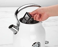 thinkkitchen Retro Electric Kettle, 1.7 L, White