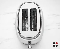Grille-pain à 2 tranches rétro thinkkitchen, blanc