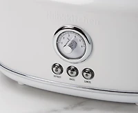 Grille-pain à 2 tranches rétro thinkkitchen, blanc