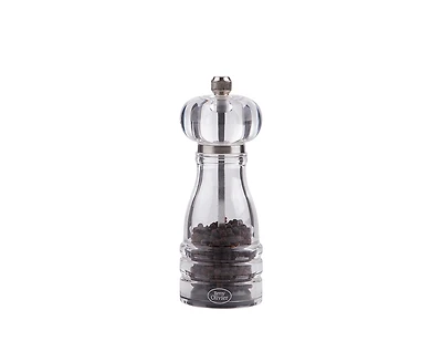 Remy Olivier "Fiori" Clear Pepper Mill, 6"