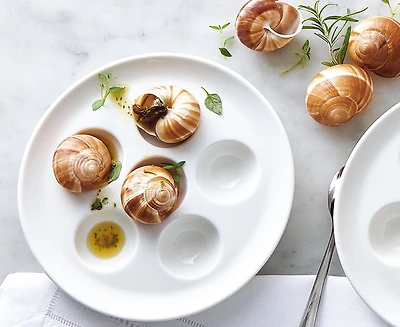 Plats à escargots, ens. de 2 