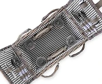 Panier pour pique-nique rustique II de 24 pièces