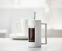 Cafetière française à piston en paille de bl