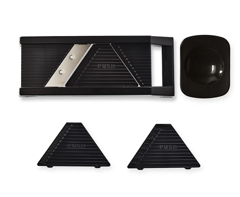 Mandoline thinkkitchen polyvalente avec 3 options à couper