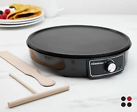 Machine à crêpe thinkkitchen avec ustensiles en bois