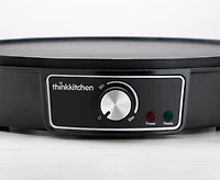 Machine à crêpe thinkkitchen avec ustensiles en bois