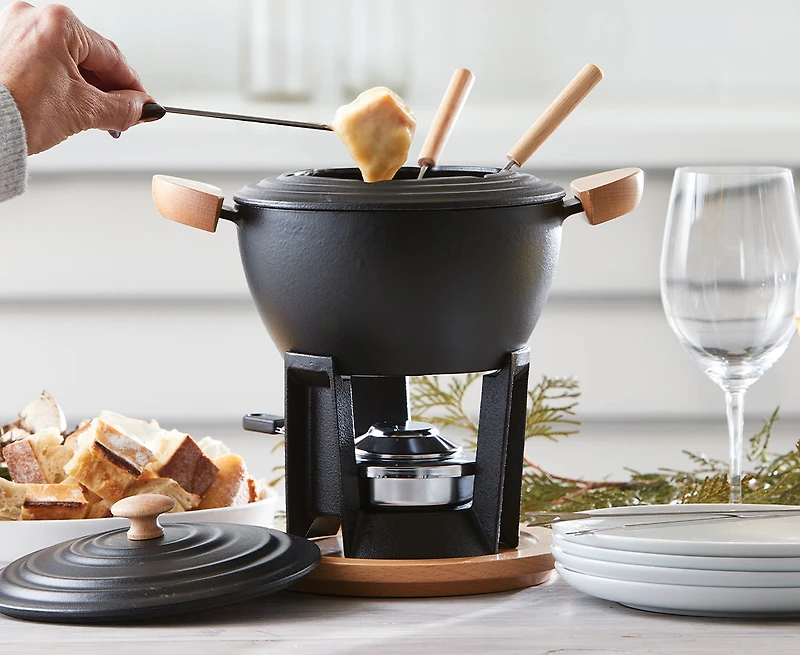 Ensemble à fondue de 12 pièces en fonte Kai Remy Olivier