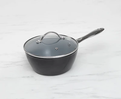 Casserole anti-adhésive en céramique avec couvercle Bullet par Remy Olivier, 20 cm