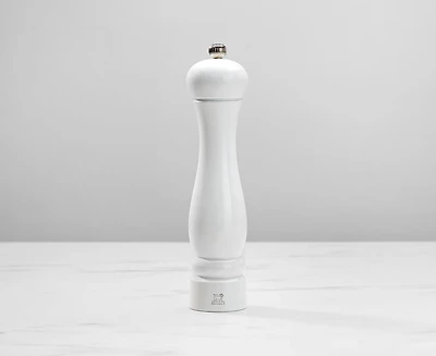 Peugeot Clermont Lacquer Pepper Mill, 24cm, White
