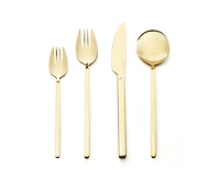 Ensemble de couverts dorés de 16 pièces Sabrina