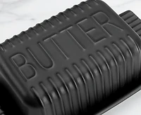 Matte Butter Dish, Black
