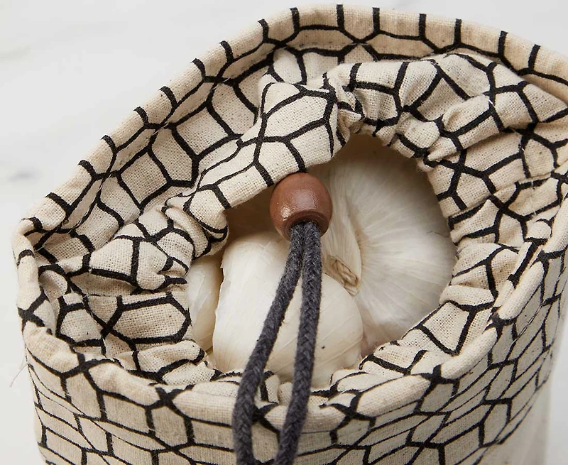 Sac pour la conservation de l'ail en coton Tofino Canvas