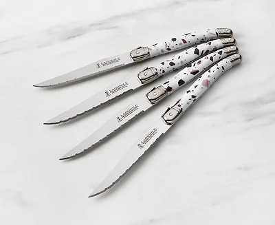 Laguiole Steak Knives, Set of 4, Terrazzo