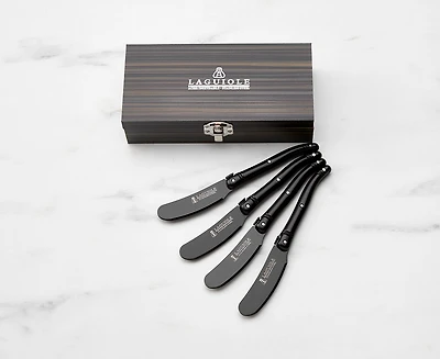 Laguiole Spreaders, Set of 4, Black