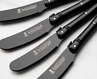 Couteaux à tartiner Laguiole, ens. de 4, noir