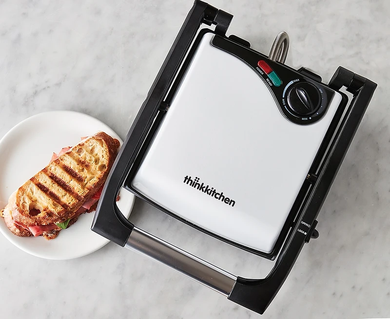 Presse à panini Presso thinkkitchen, blanc
