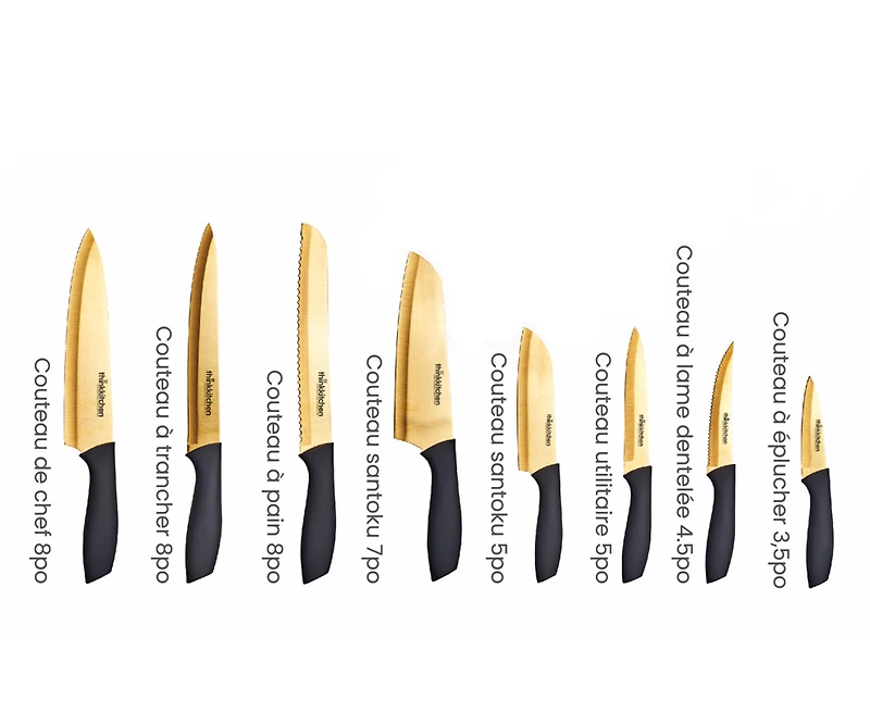 Ensemble de couteaux de 8 pièces Doree thinkkitchen