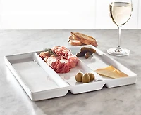 Trio Raclette Plate, White