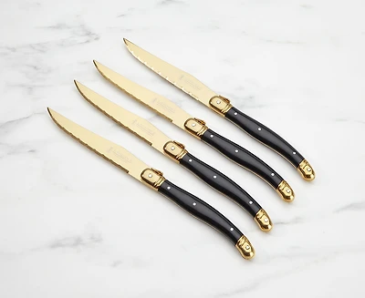Laguiole D'Or 4-Pc Steak Knife Set 