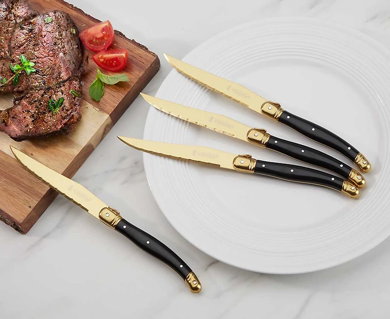 Couteaux à steak D'Or Laguiole, ens. de 4