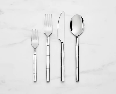 Bamboo 16-Pc Flatware Set