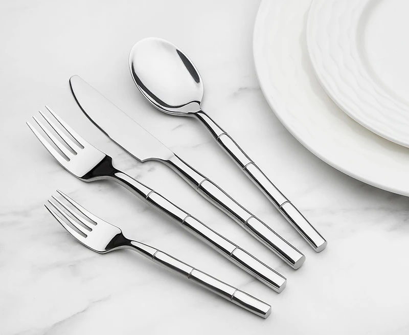 Bamboo 16-Pc Flatware Set