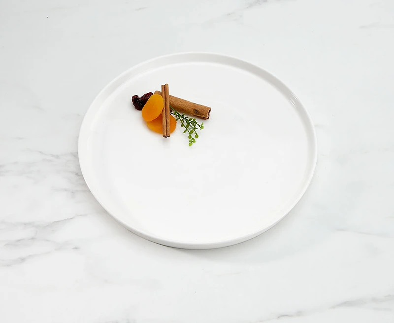 Grande assiette Ledge, blanc