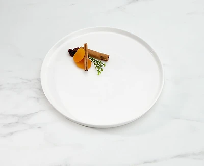 Grande assiette Ledge, blanc