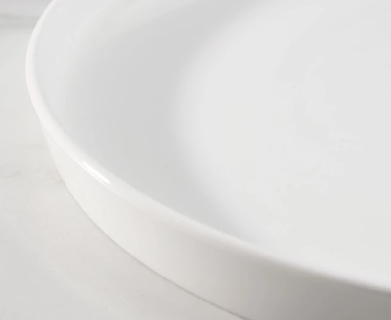 Grande assiette Ledge, blanc