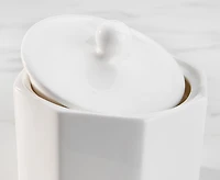 Ledge Sugar Bowl, White