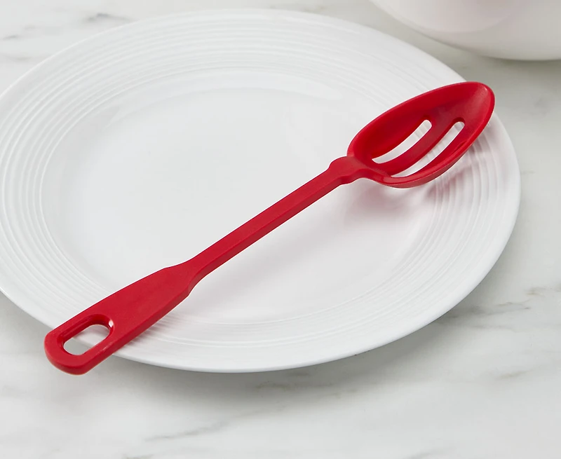 Cuillère à fentes en silicone pour la cuisson et le service thinkkitchen