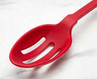 Cuillère à fentes en silicone pour la cuisson et le service thinkkitchen