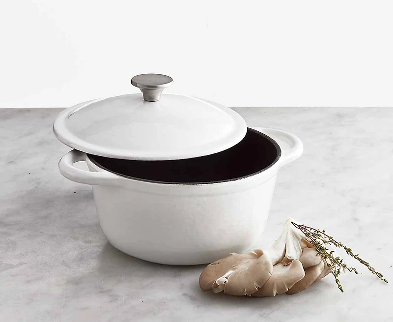 Casserole en fonte Aspen Remy Olivier, 1,8L, blanc