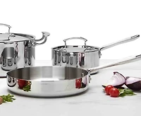 Batterie de cuisine de 7 pièces en acier inoxydable Remy Olivier Full-Clad