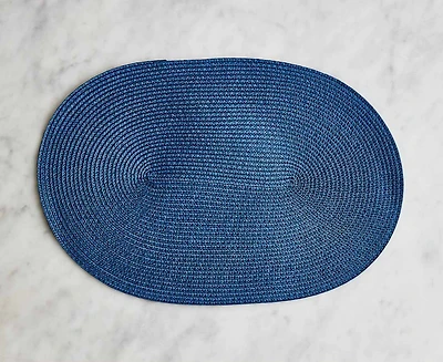 Ovale Placemat, Blue