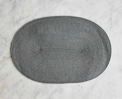 Oval Placemat, Grey